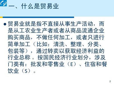 贸易统计讲座PPT